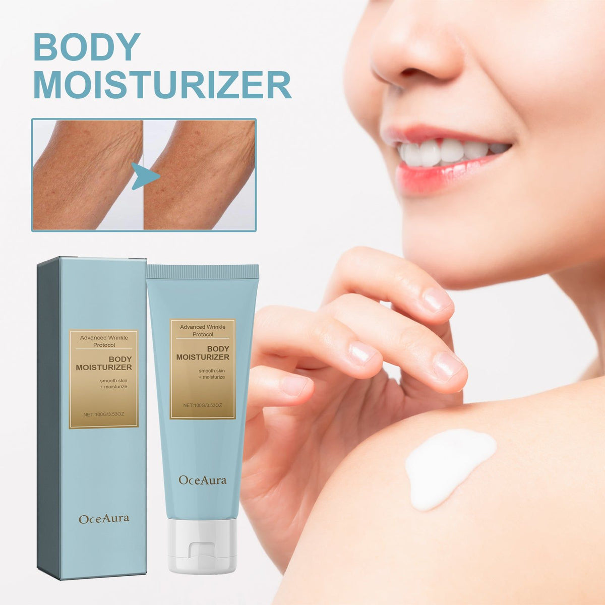 Anti-Aging Body Butter, Hydrating Moisturizer, Brightening, Smooth Skin ,100g