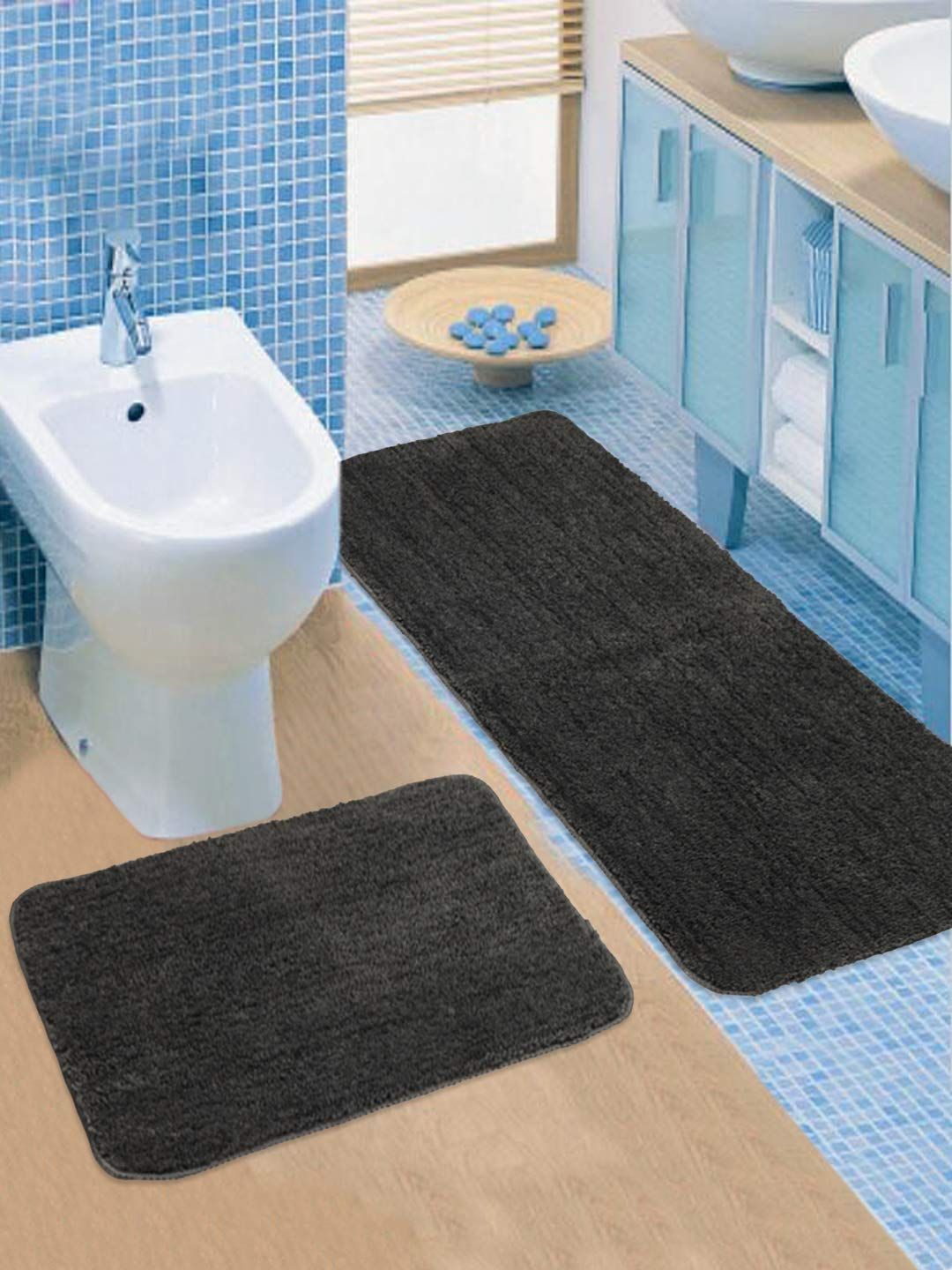 AIESY® 2pcs Micro Anti Slip Soft Runner Door Mat for Kitchen