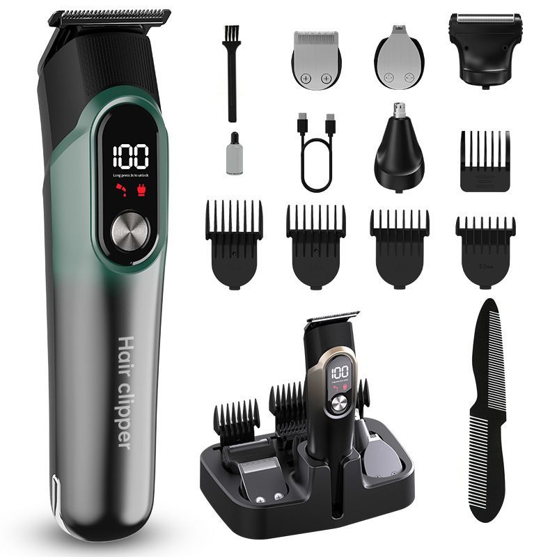 5-in-1 Hair Clipper with Guide Combs