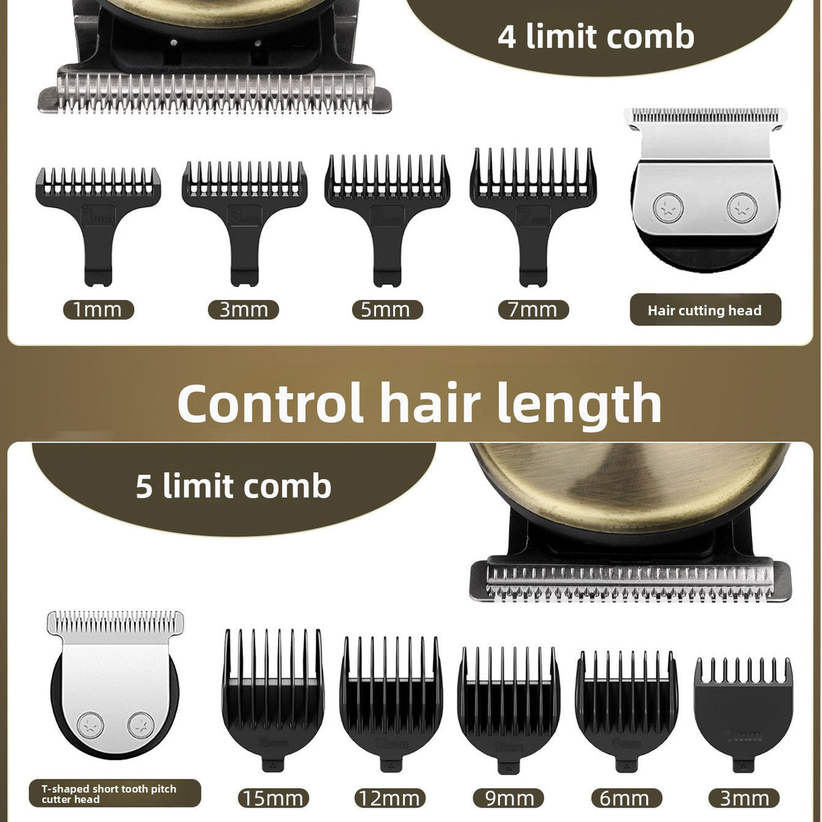 6-in-1 Men's Hair Clipper Grooming Kit