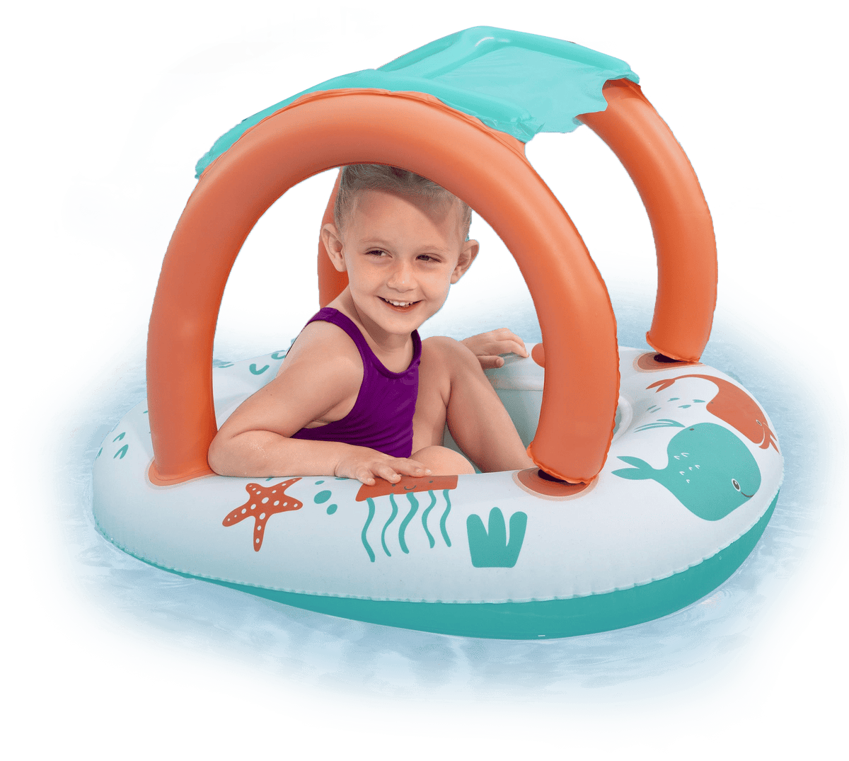 BWAY UVCARE BABYSEAT SEA ANIMALS 84X67