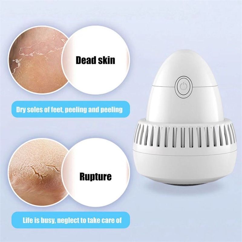 Rechargeable Electric Foot Callus Remover with 2 Grinding Heads