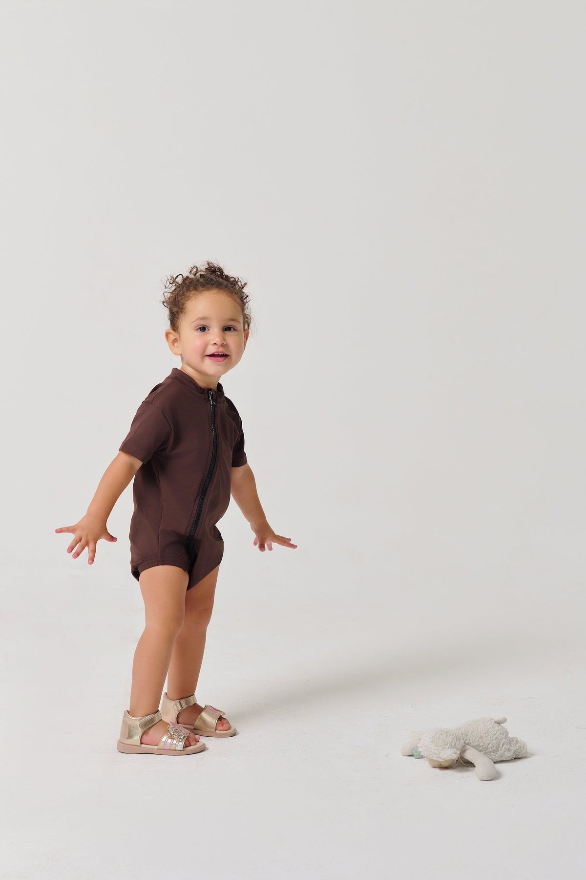 MULU Classic Unisex Baby Romper - Brown