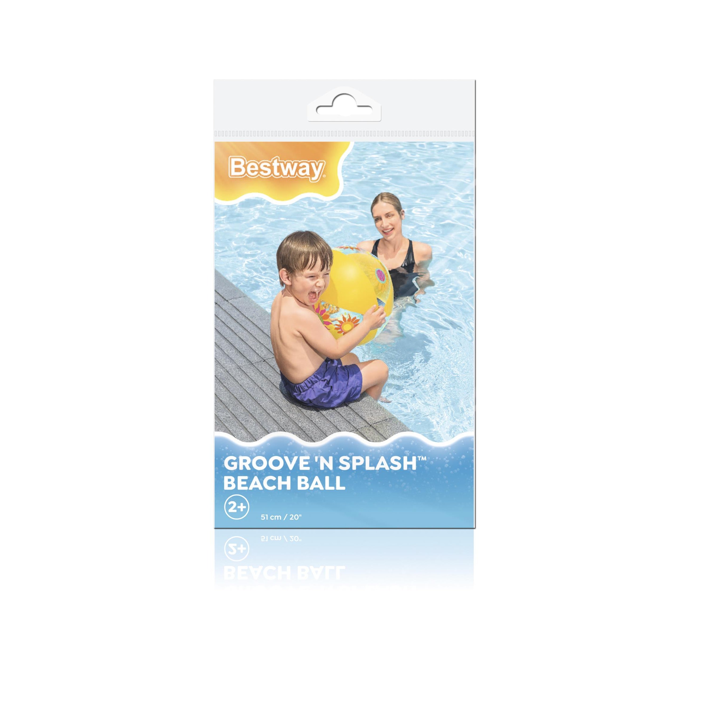 BWAY BEACH BALL AST DESIGNER 51CM