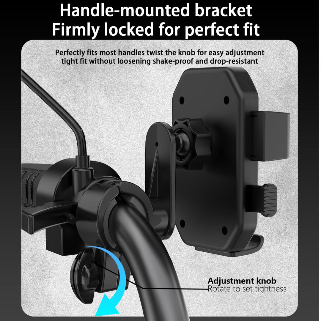 DUDAO F7 Phone Holder For Bicycle, Battery Cart, Motorbike, Black