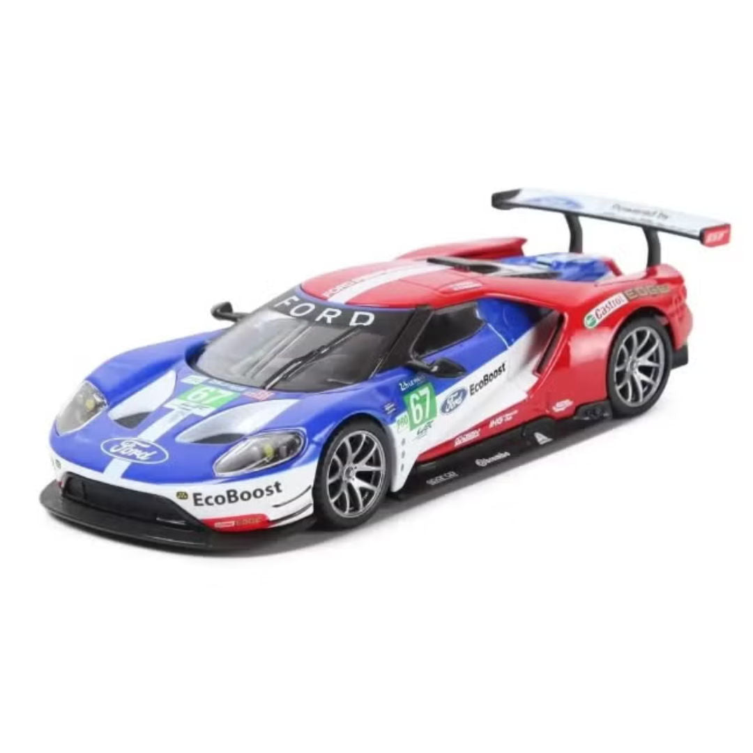 Bburago LeMans Ford GT Racing Ecoboost 2017 # 67, Die-Cast Car, 1:32)