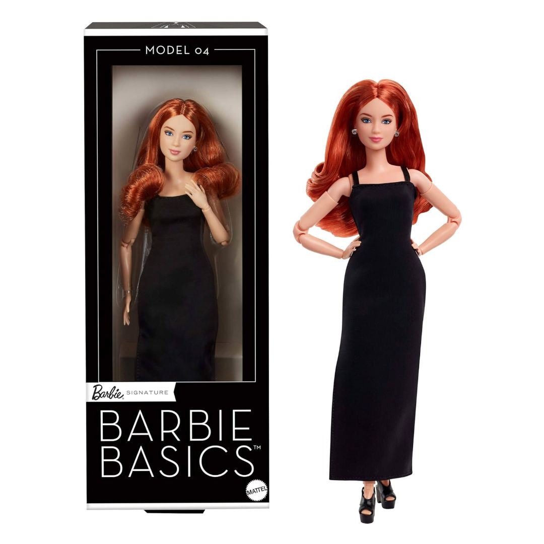 Barbie Signature Barbie Basics Doll, Posable Body & Swapable Doll Head, 29cm