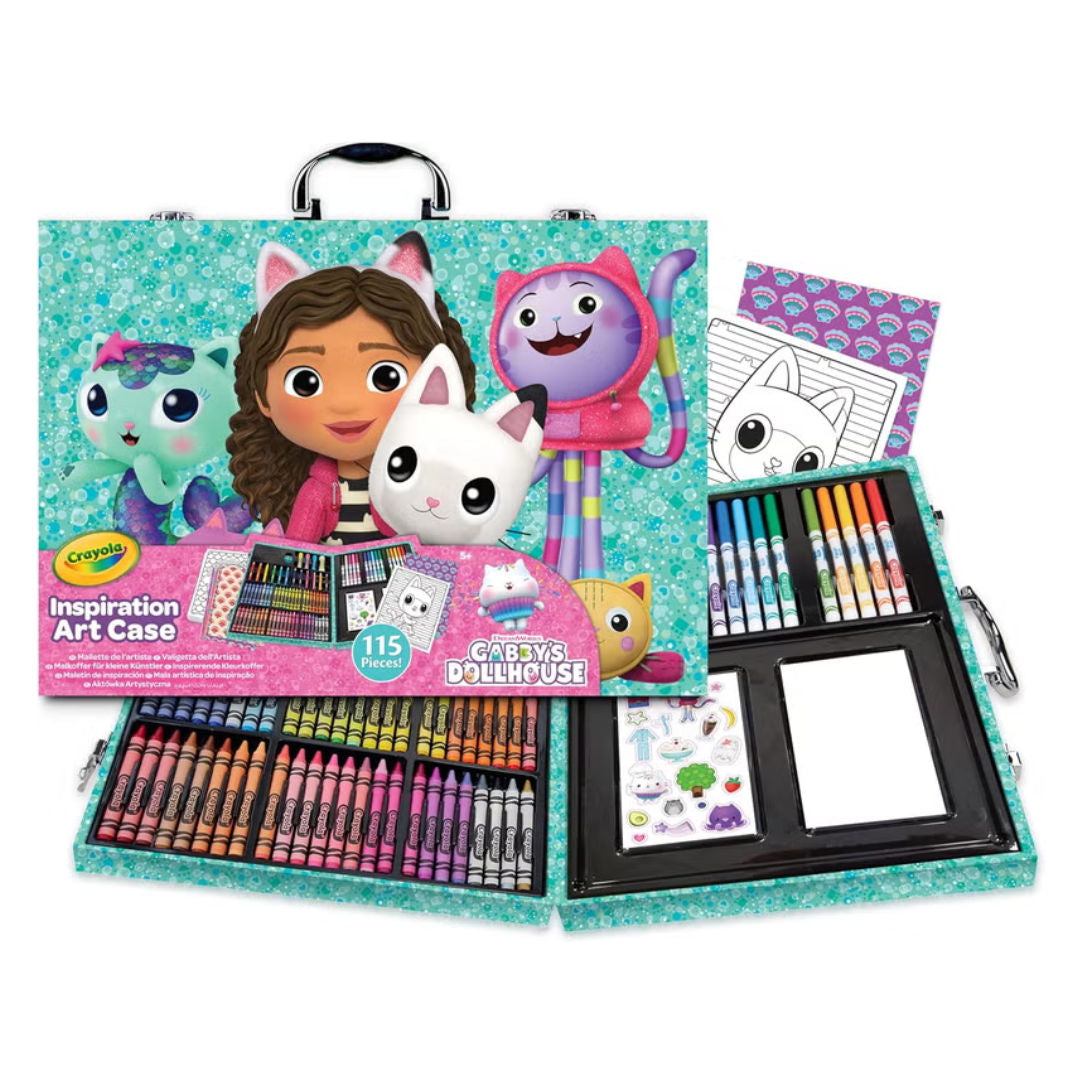 Crayola GABBY'S DOLLHOUSE, Inspiration Art Case, 115 Pieces
