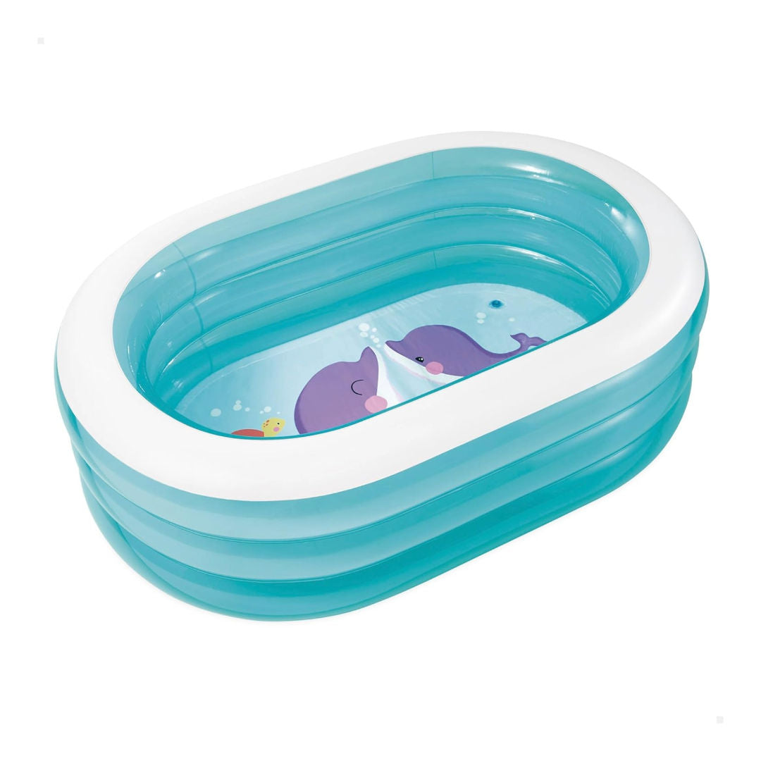 Intex Inflatable Rectangular Pool, Size 163x107x46cm