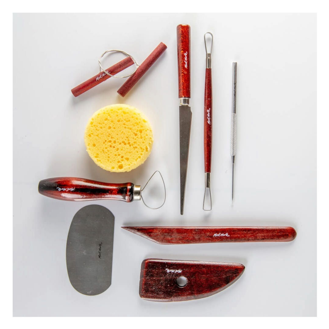 Mont Marte Pottery Tool Kit, 10 Pieces, MMSP0001