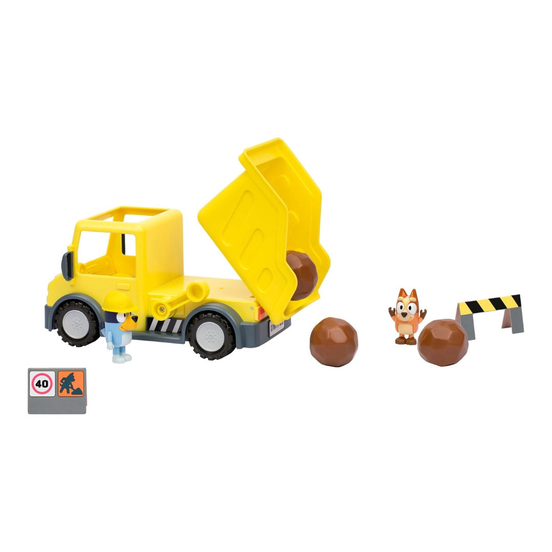 Bluey Dump Construction Truck Toy Set, 3+ years