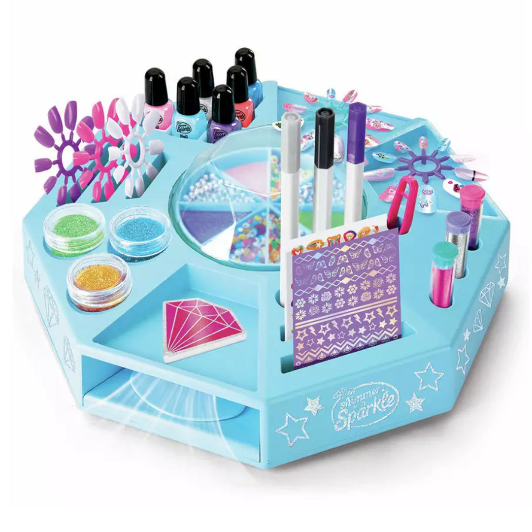 Cra-Z-Art Shimmer ‘n Sparkle All-in-One Nail Art Studio Kit, 8+ Years