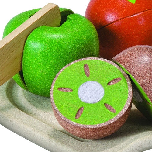 PlanToys Assorted Fruit Set — Wooden Pretend Play Food