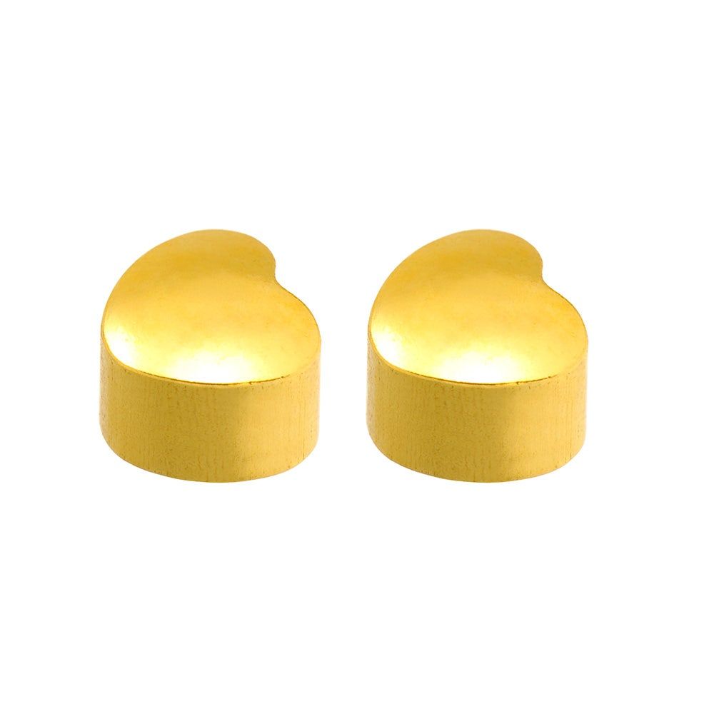 Caflon Singles Shapes Heart Gold Plated Blu System Earring, 1Piece