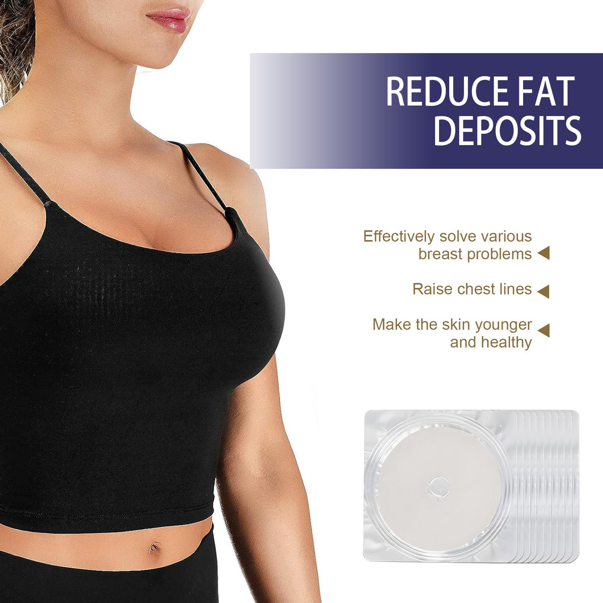 Chest Care Patch, Breast Enhancement, Tightening, Moisturizing, Skin Firming ,10pieces