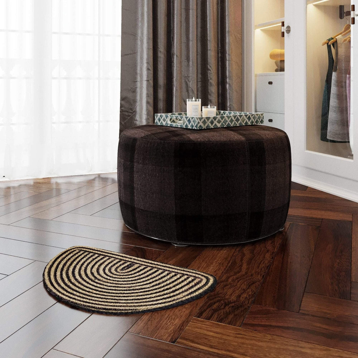 AIESY®- Modern Handwoven Jute Reversible Rug for Home