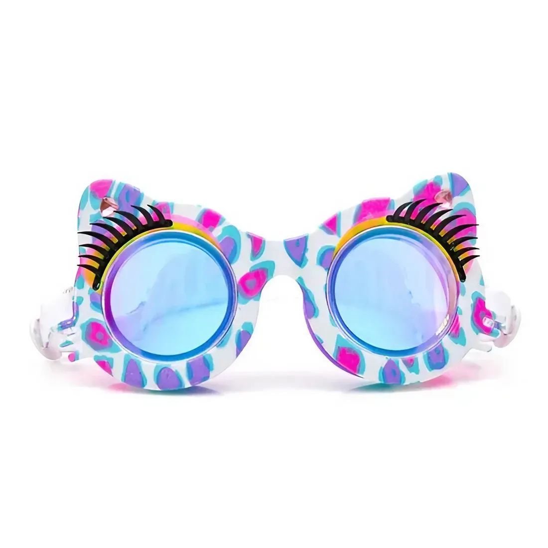Bling2O Purple Patches Savvy Cat Swim Goggles (Purple/White), 6+ years