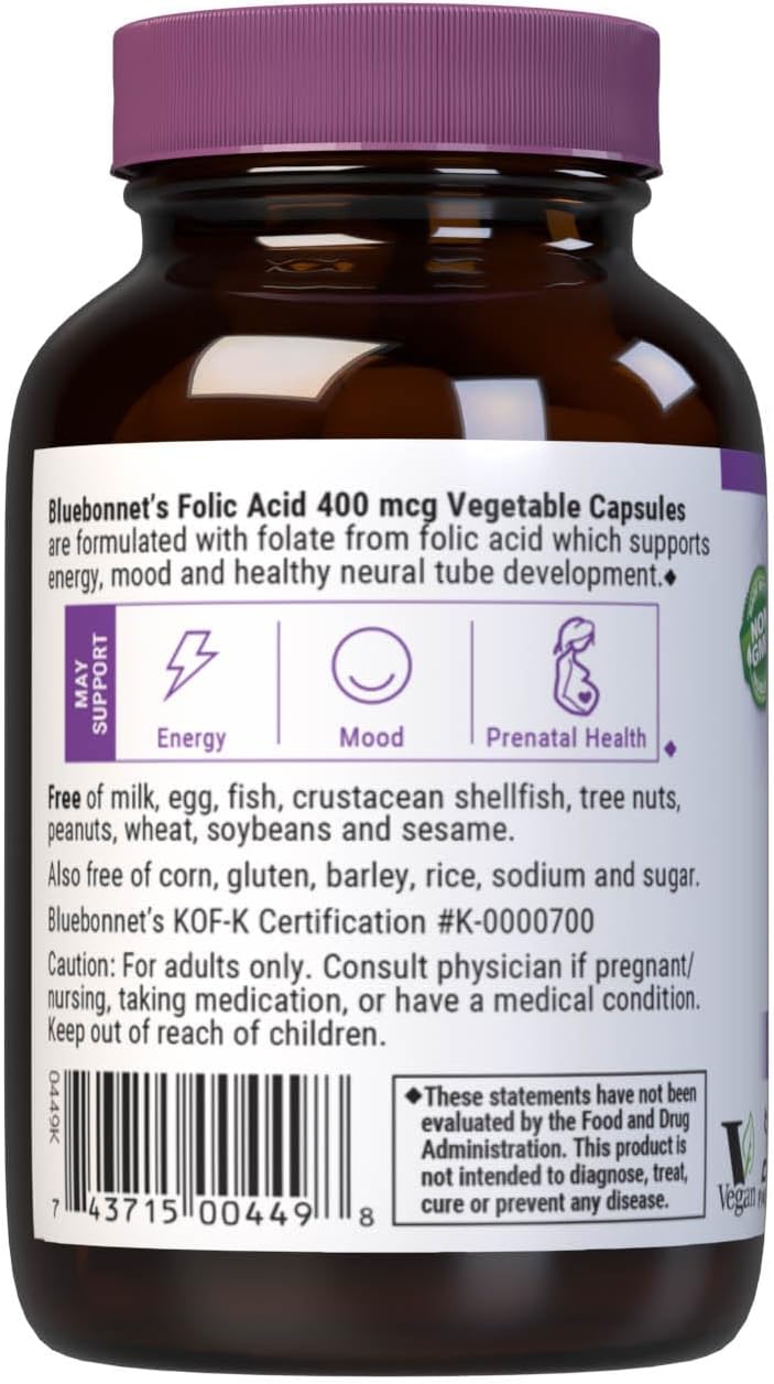 BlueBonnet FOLIC ACID 400MG 90S