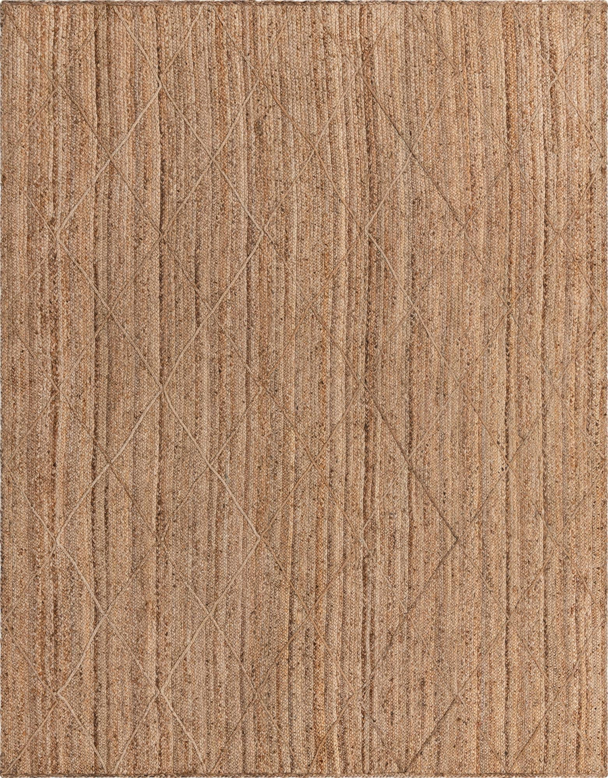 Natural Jute Area Rug with Handwoven Textured Pattern | Eco-Friendly Floor Carpet for Living Room & Home Décor