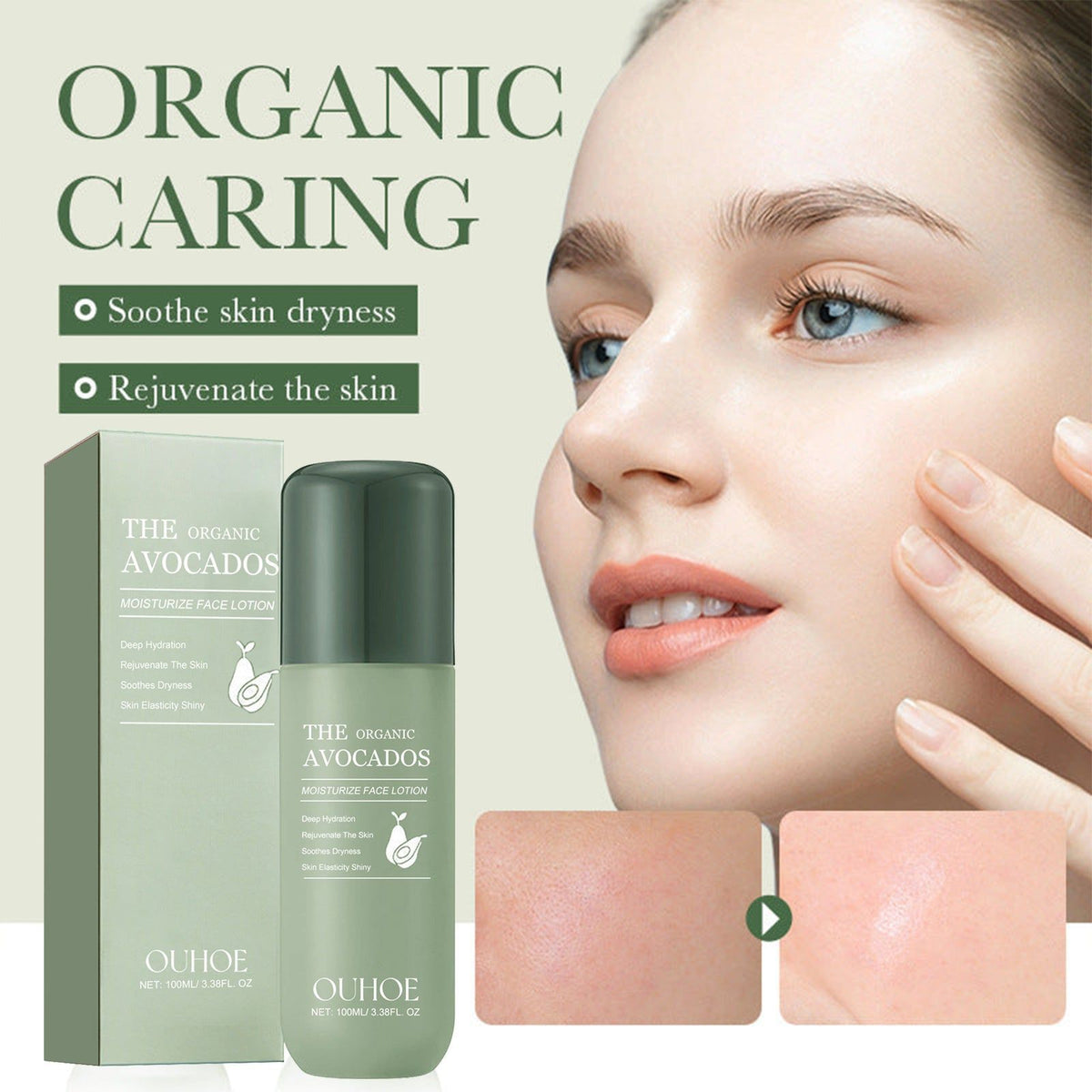 Ultimate Hydrating Moisturizer for Bright, Soft, and Firm Skin with Avocado ,100ml