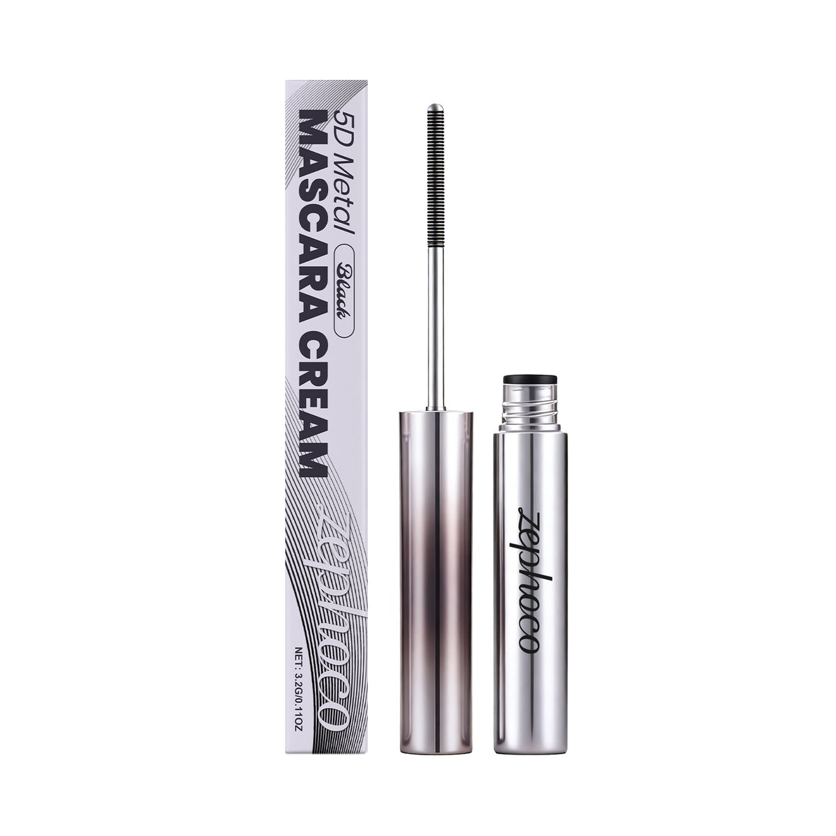 Black Mascara, Long Lasting, Smudge-Proof, Voluminous Eye Makeup, Lightweight ,3.2g