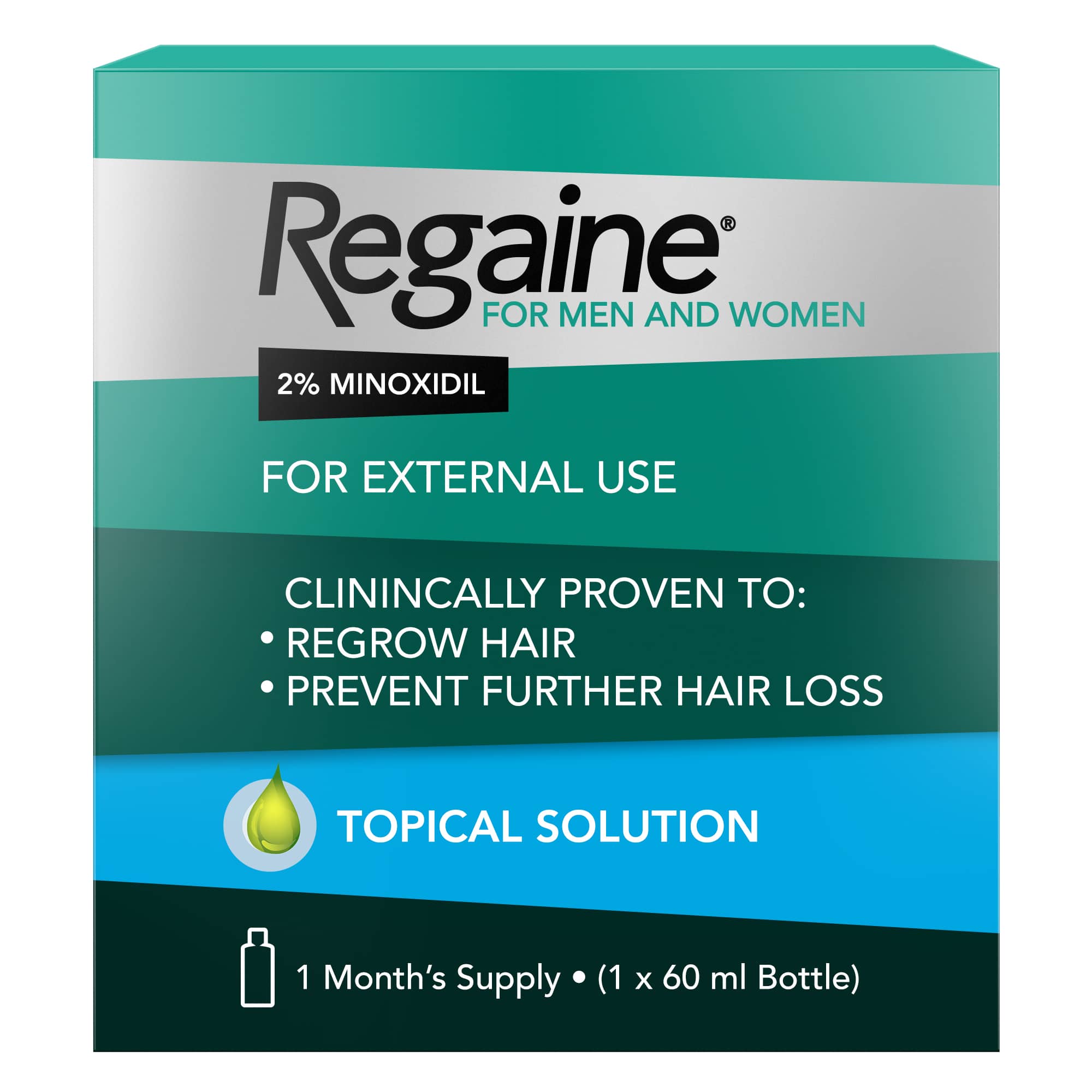 Regaine 2% Minoxidil Solution and Valeo Hair+ Combo for Women