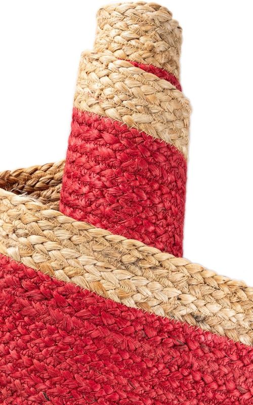 Handmade Eco Friendly Natural Jute Inner Red Table Runner