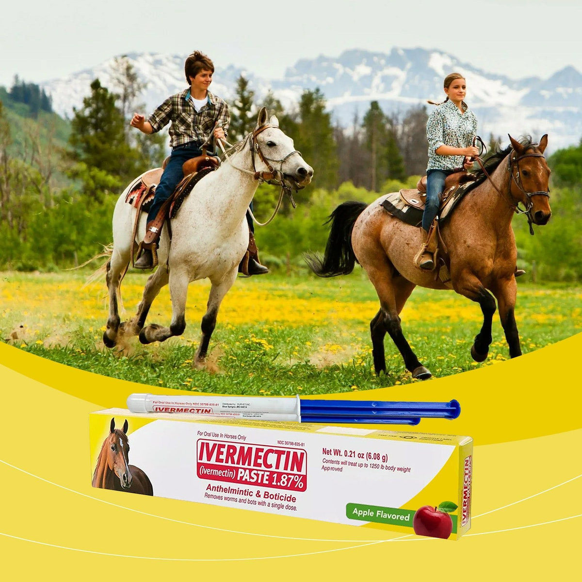 Apple-Flavored Horse Ointment, Expelling Insects, Gentle & Non-Irritating, Portable ,1pcs