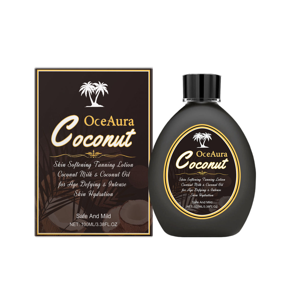 Coconut Lotion, Moisturizing Darkening Body Cream, Sun-Kissed Glow ,100ml