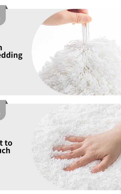 AIESY® Non Slip Fluffy Long Runner Washable Plush Luxury Bath Mat