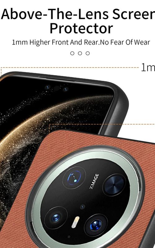 Twill Fabric Leather Phone Case For Huawei Mate 70 Pro