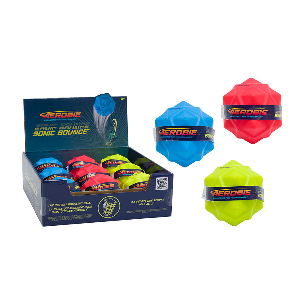 Aerobie Sonic Bounce Balls, 9 Pieces, 8+ Years