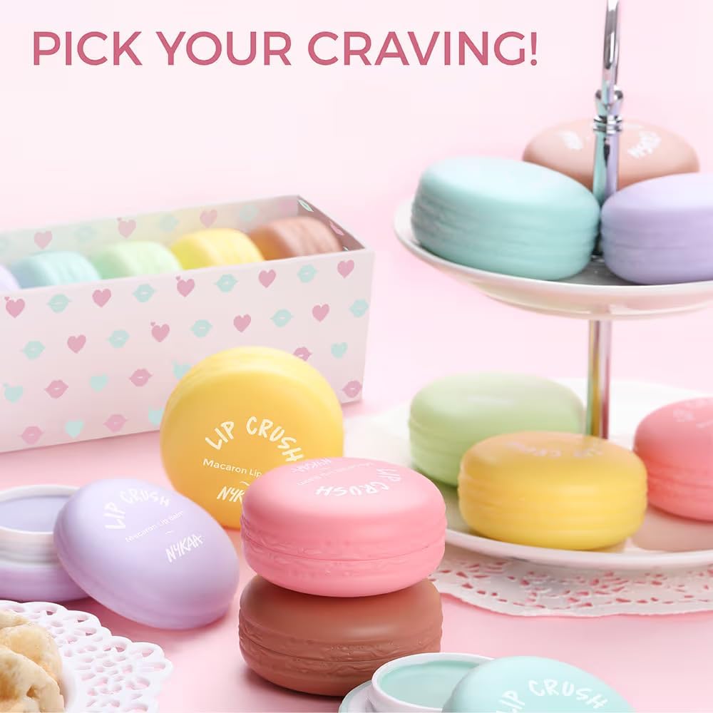 Nykaa Macaron Lip Balm Strawberry06