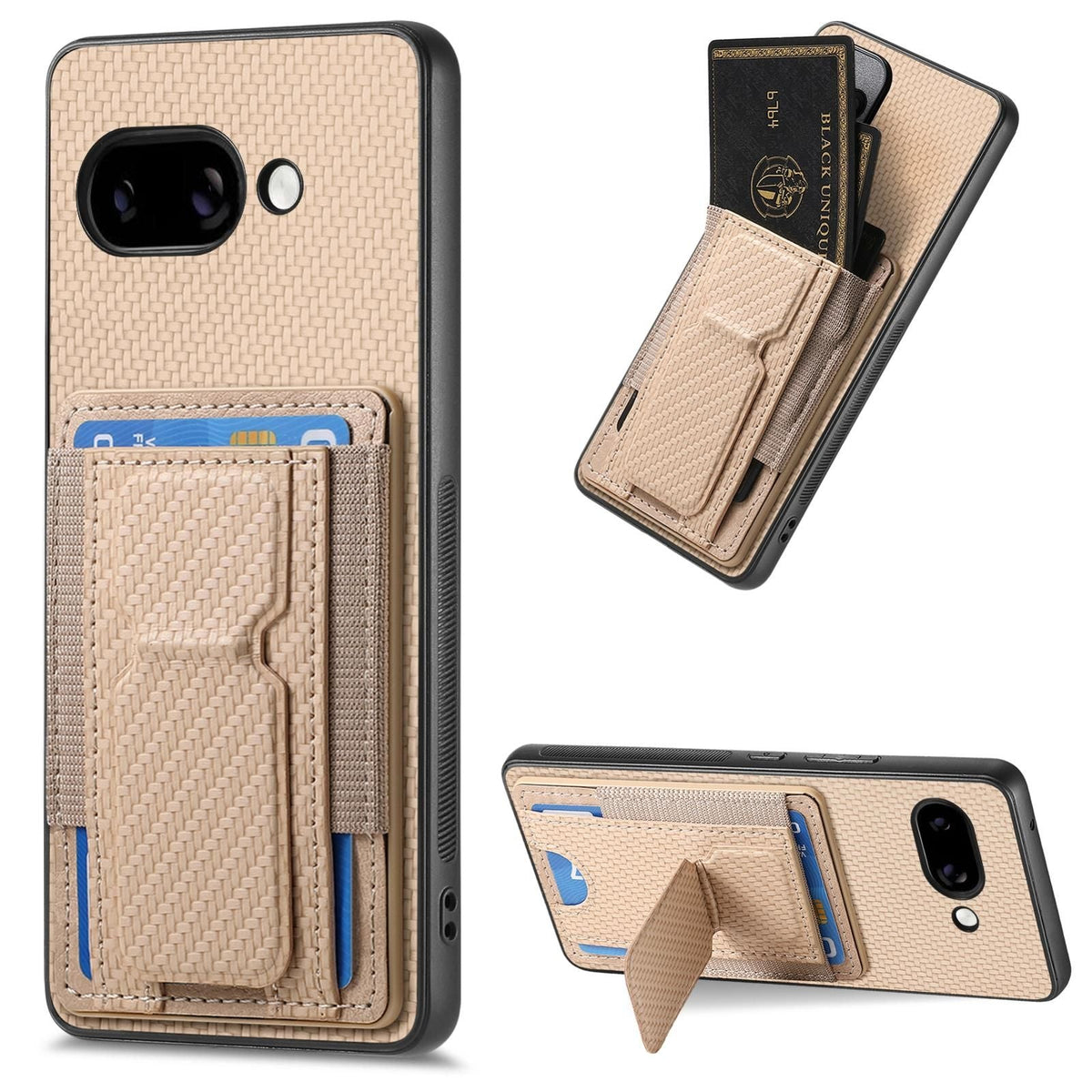 Carbon Fiber Stand Case For Google Pixel 9a