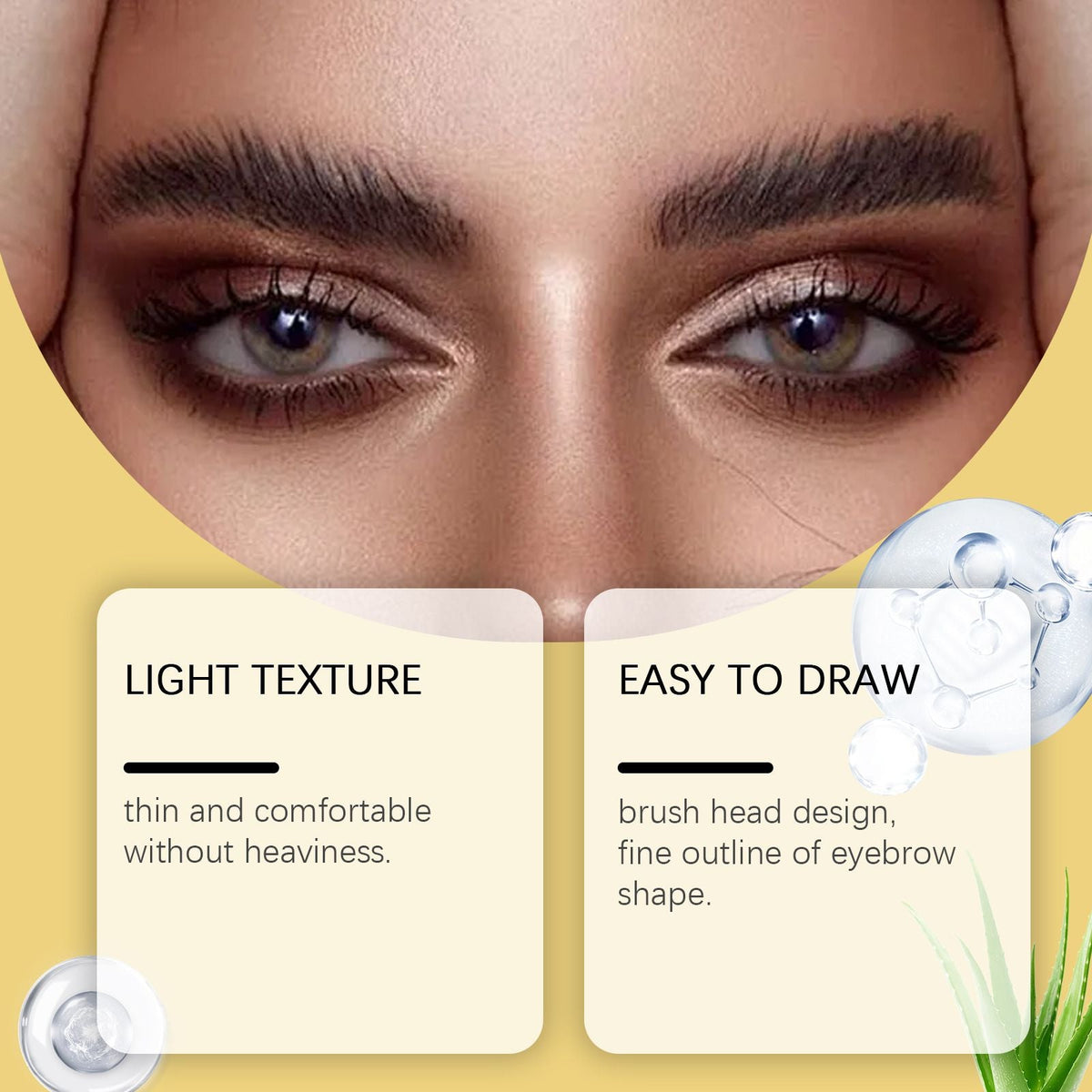 10g Eyebrow Tint Gel with Waterproof and Smudge Resistant