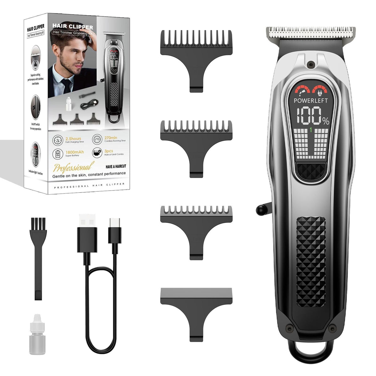 Digital High-Power Hair Clipper