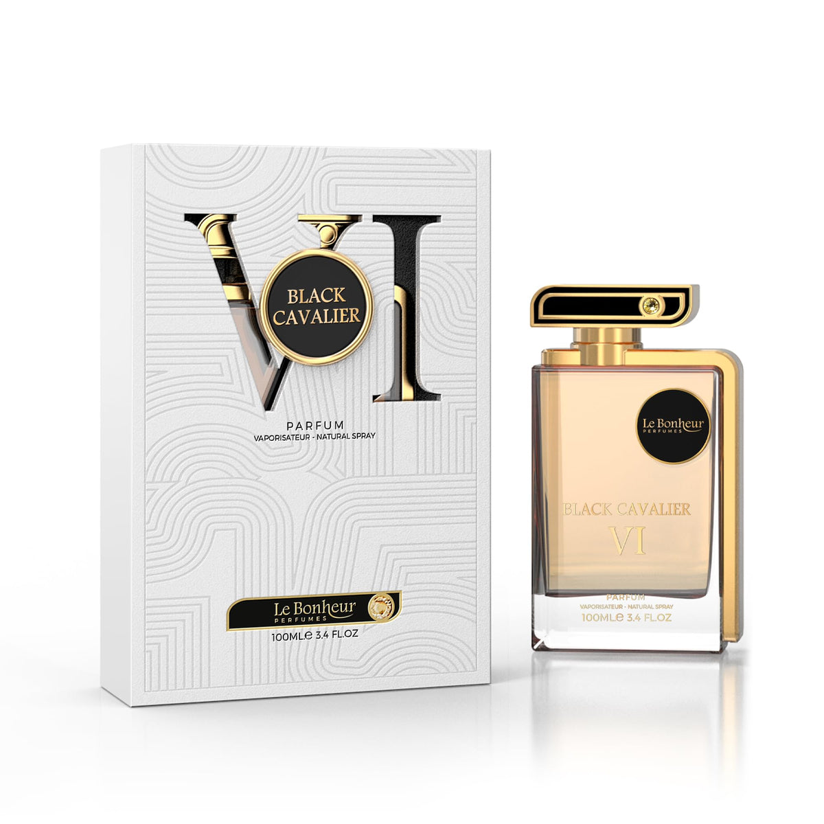 Le Bonheur Black Cavalier VI Unisex Eau de Parfum, 100ml