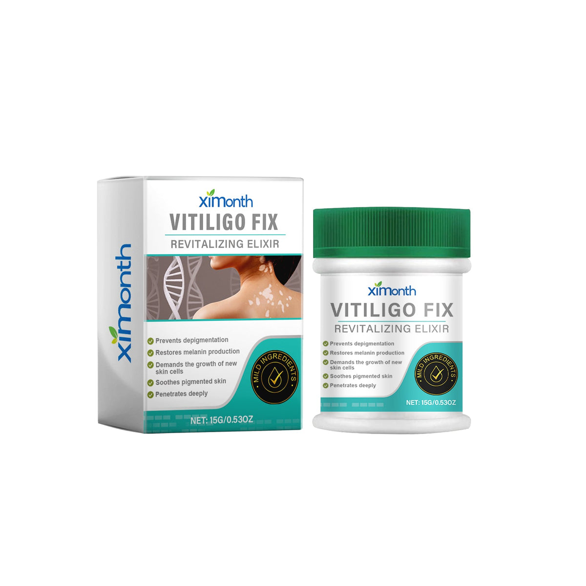Revitalize Skin Care for Vitiligo, Lighten Spots, Even Tone, Moisturizing Repair ,15g