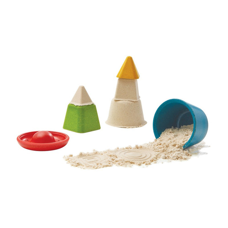 PlanToys Creative Sand Play — Wooden Sand Molds