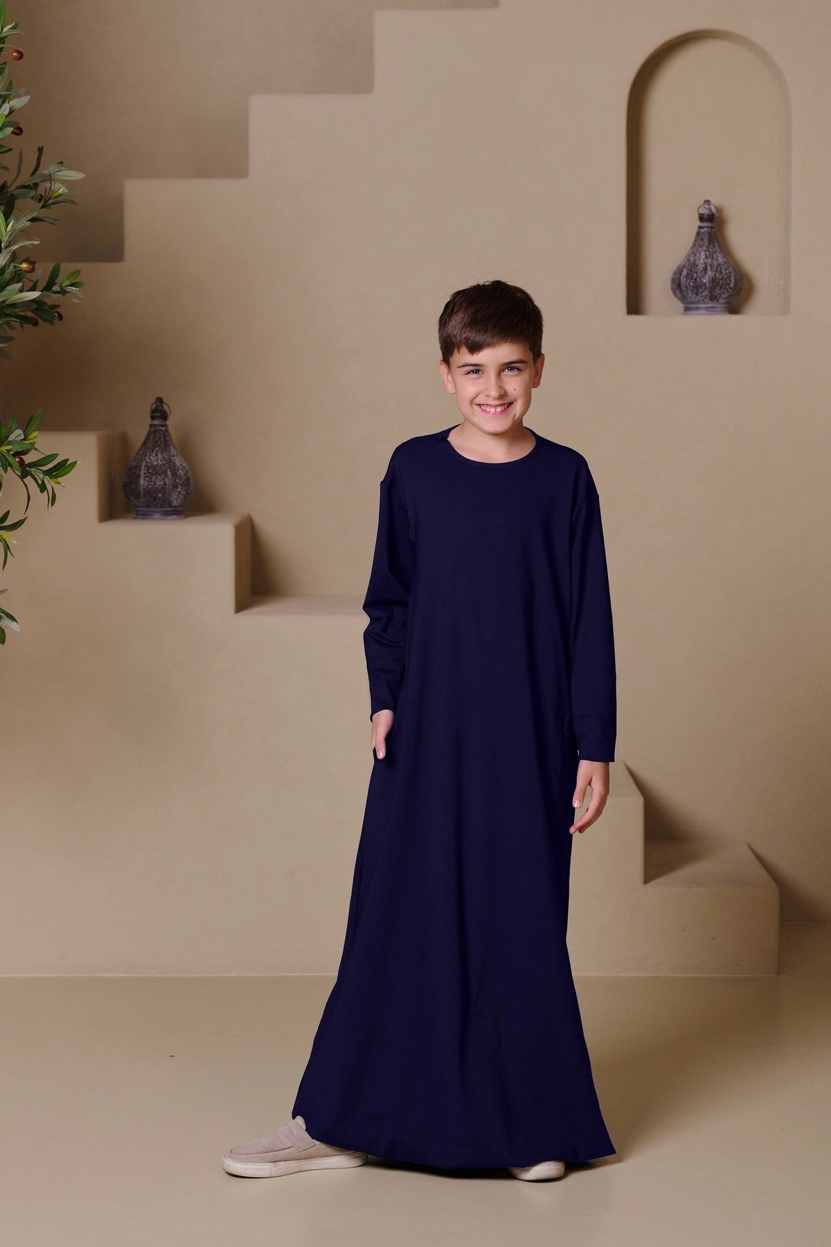 RAYAN Junior Kandura - Navy Blue