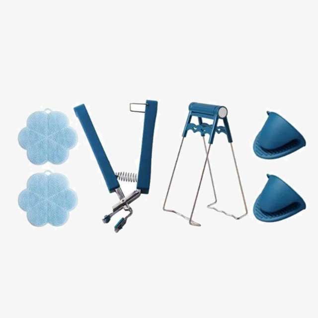 Three Sets of Anti-Hot Clip Tray Remover - Heat-Resistant Kitchen Tool for Safe Tray Handling