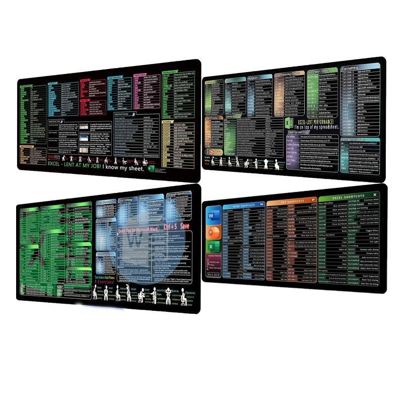 Keyboard Shortcut Desk Mat Mouse Pad 400x800x2mm