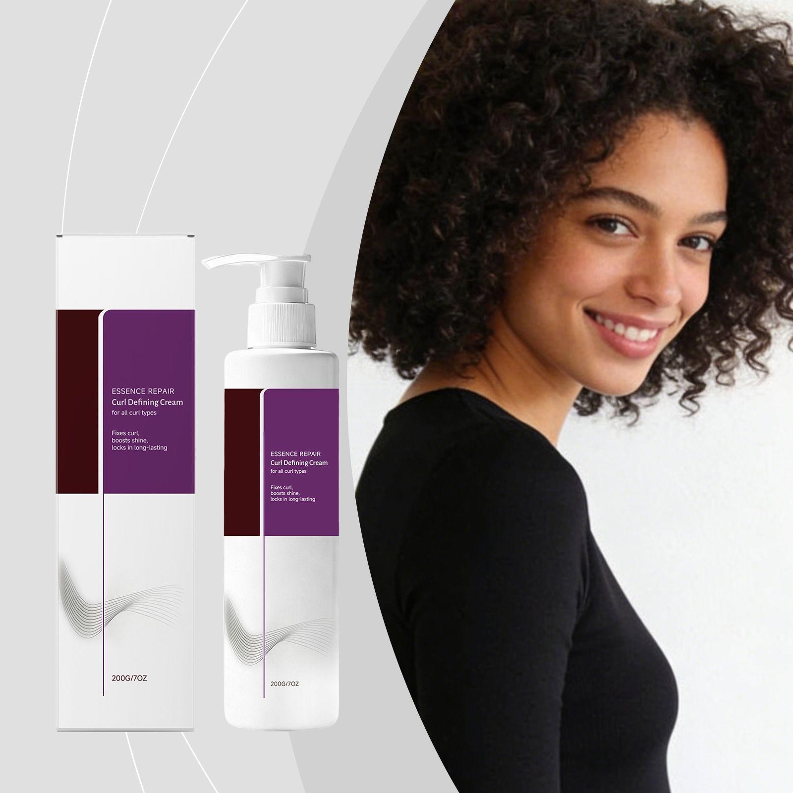 Curl Defining Cream Frizz Control for Bouncy Curls 200g