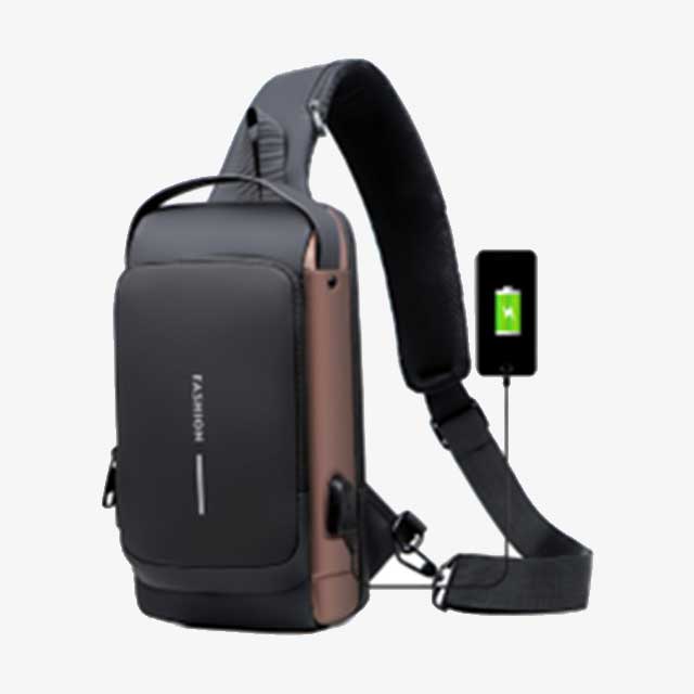 Shoulder & Chest Waterproof Men’s Bag – Durable, Versatile Crossbody Backpack for Outdoor & Everyday Use