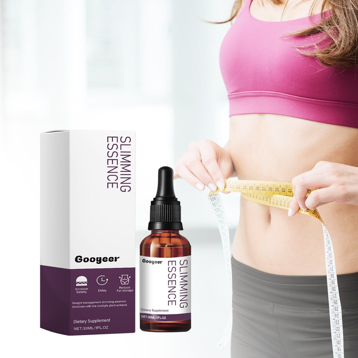 Body Shaping Essence, Slimming Drops for Toning, Fat Burn, and Curves ,30ml