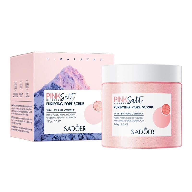 Himalayan Pink Salt Body Scrub for Deep Pore Cleansing -001-SD39170