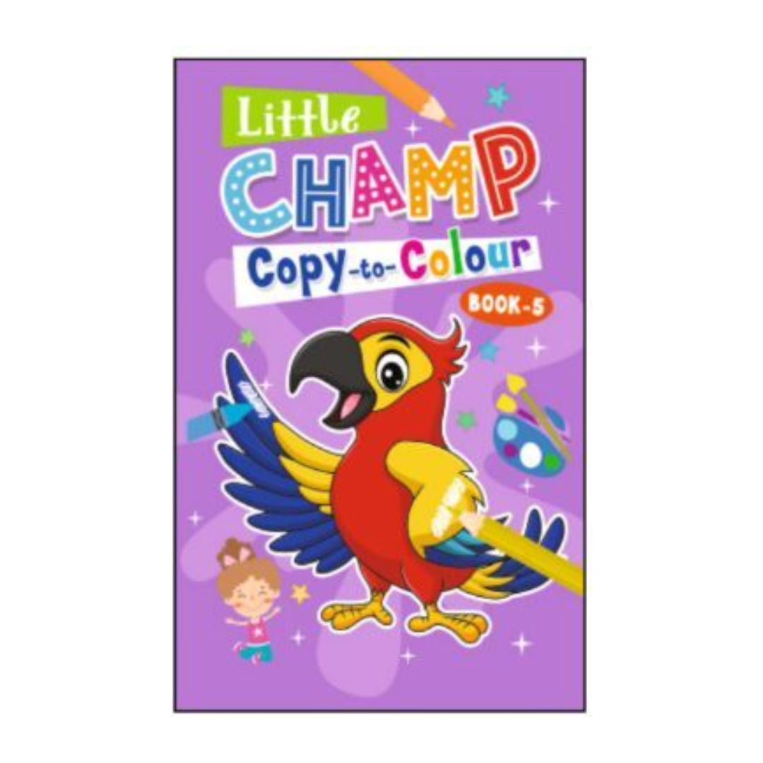 Golden Minds Little Champ Copy-to-Colour Book