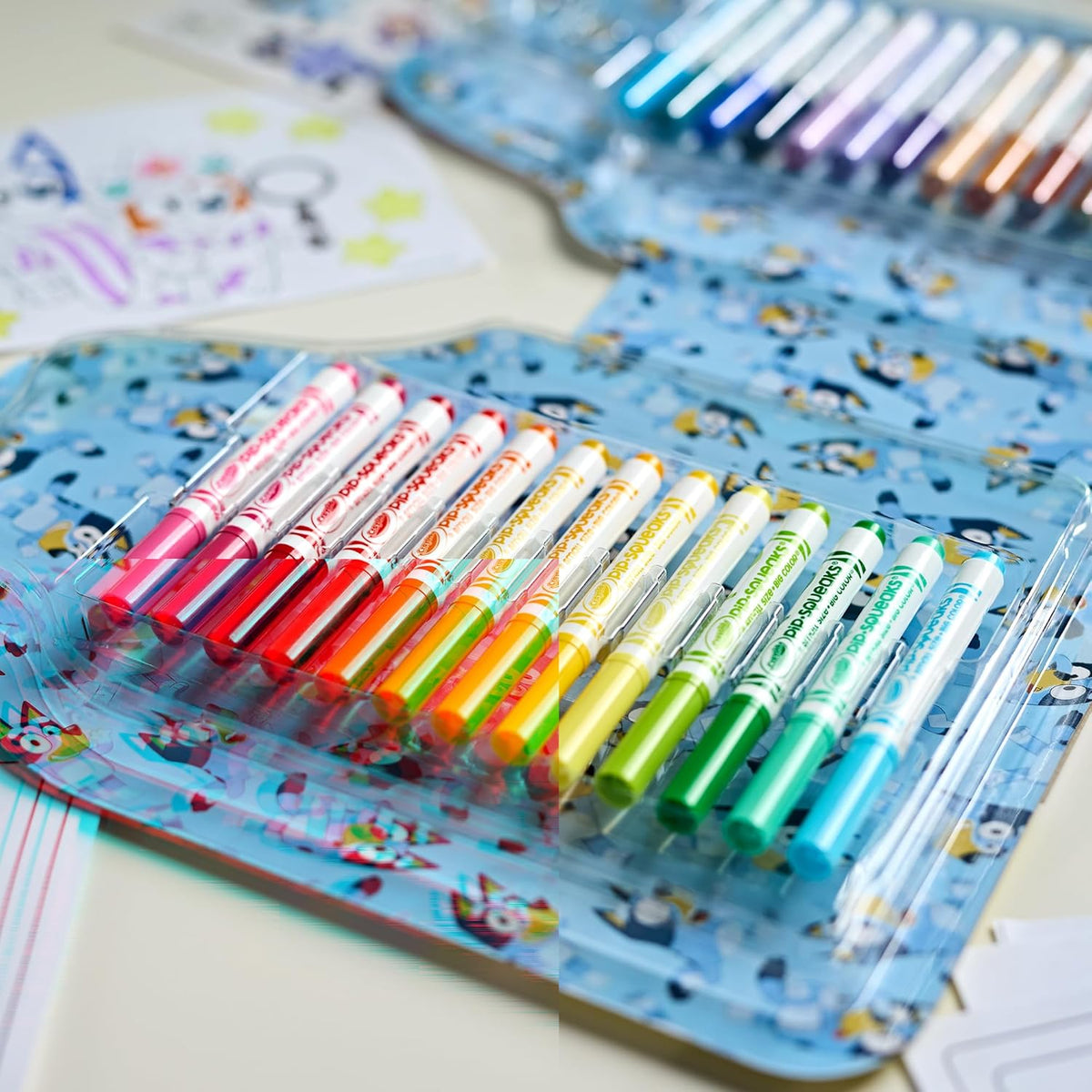 Crayola Bluey Colour & Sticker Kit, 45+ Pieces, Set Of Felt Tip Pens, Colouring Pens, Stickers