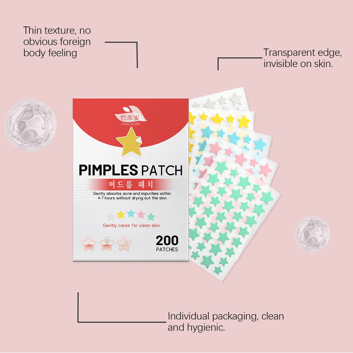 Acne Patch, Fast Clear Skin, Gentle Nourishing, Breathable, Daily Acne Care ,200pcs