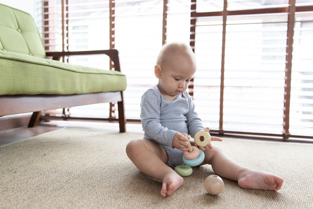PlanToys First Stacking Ring — Wooden Baby Toy